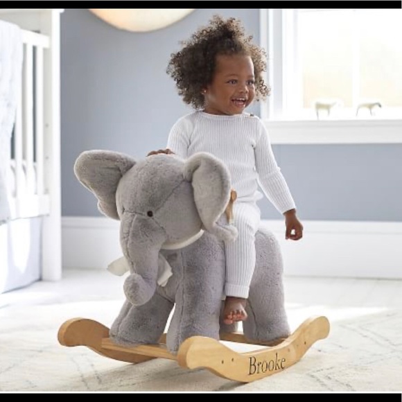 plush nursery rocker